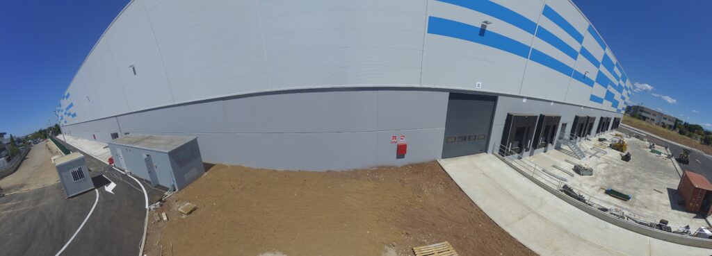Webcam TLAPSE Capannone logistico a Roma